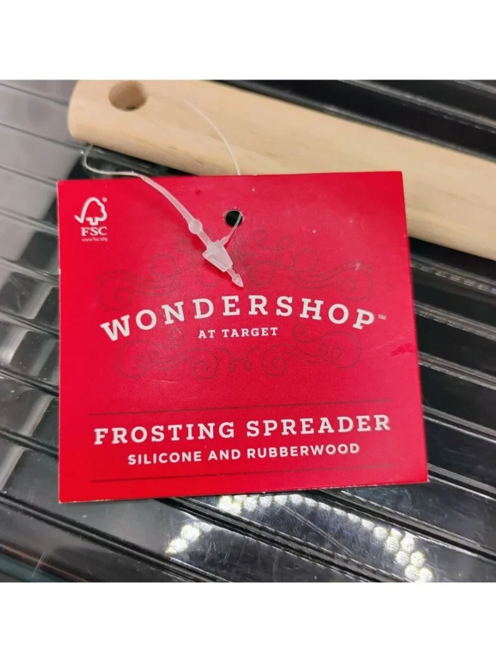 Wondershop Frosting Spreader Silicone & Rubberwood Baking Utensil